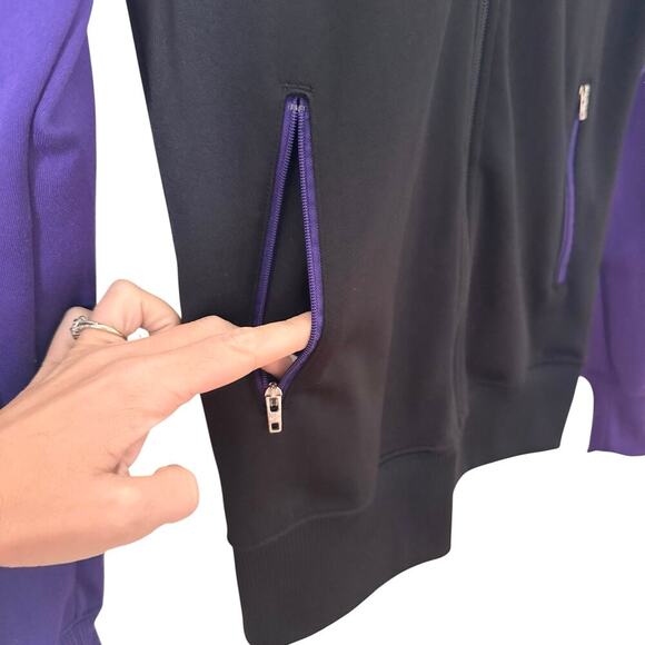 Nike Women's Colorado Rockies CR Full Zip Track Jacket Black Purple Size S - Picture 4 of 8